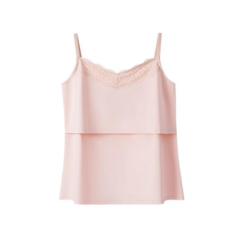 授乳キャミソール レディース 妊婦 授乳服 マタニティ トップス カットソー 綿 ノースリーブ 薄手 春夏..