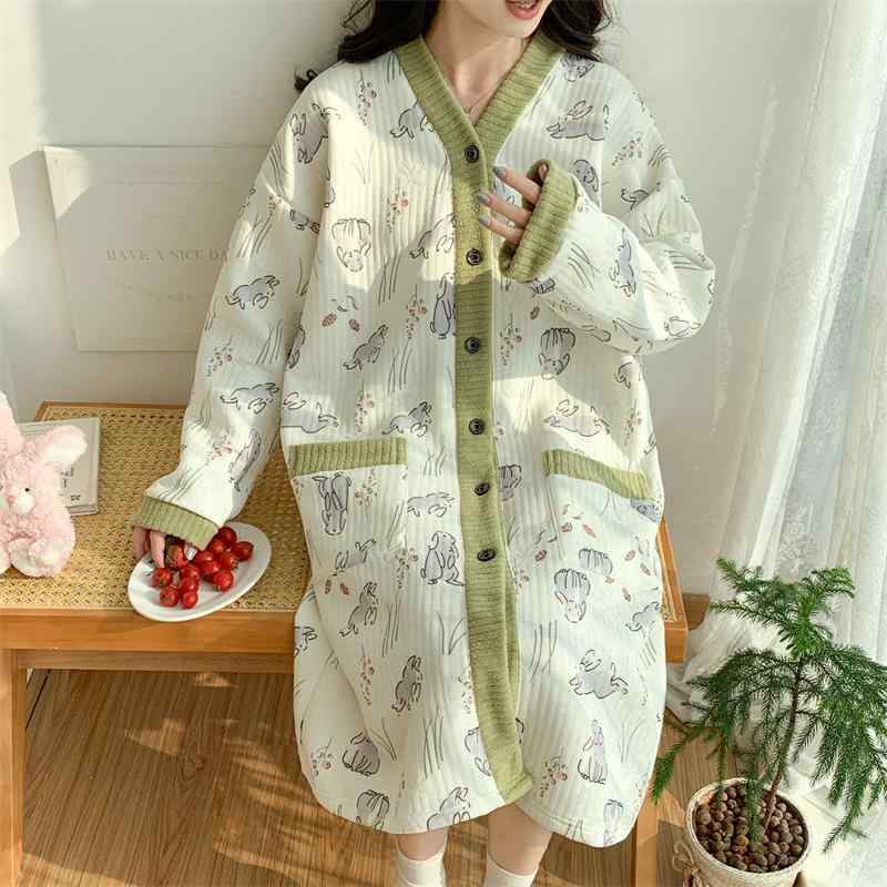 パジャマ レディース 授乳 マタニティ ワンピース 大きいサイズ ポリエステル 冬 妊婦 開襟 前開き かわいい シンプル 部屋着 リラックス