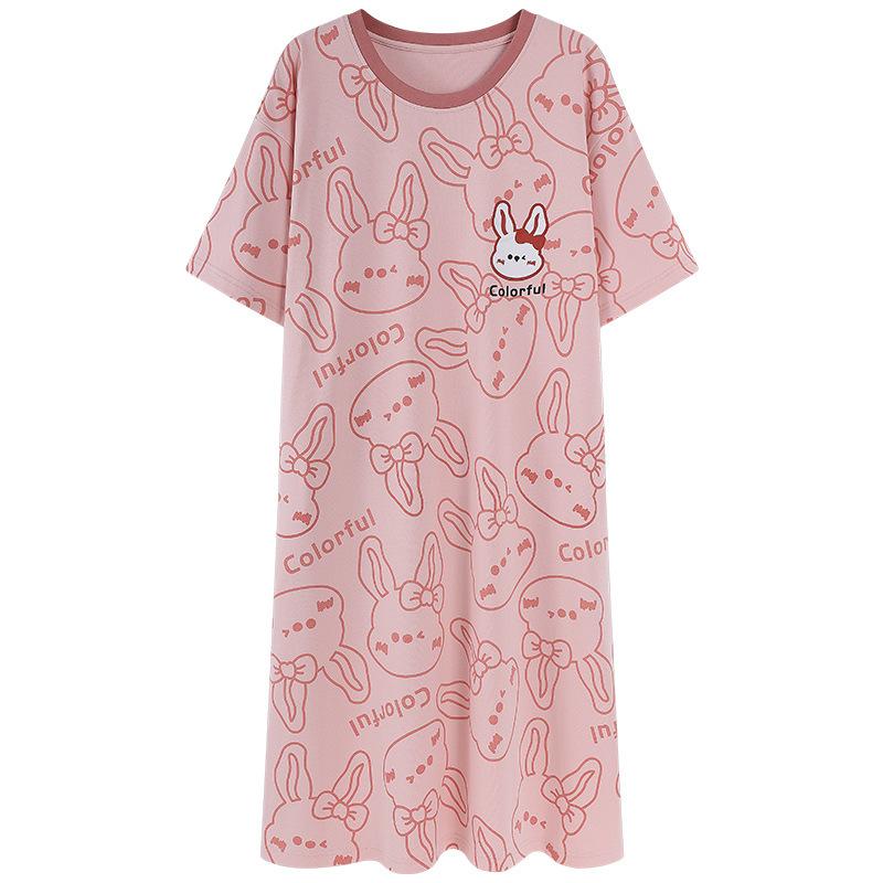 ワンピース レディース 夏 100% 綿 半袖 ルームウェア 部屋着 パッド付き マタニティ ミディ丈 M L XL ..