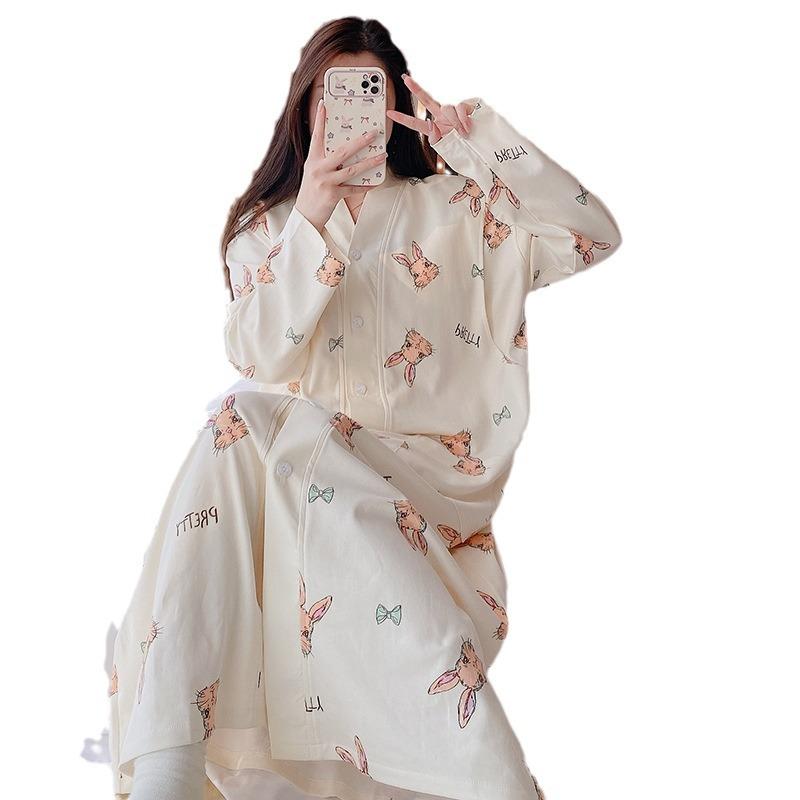 マタニティウェア レディース 授乳服 ワンピース 産前 産後 パジャマ 部屋着 ポリエステル 長袖 大きい..