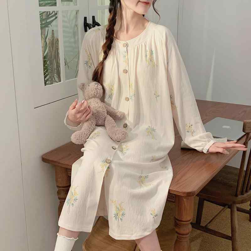 マタニティウェア レディース パジャマ 春秋 長袖 ポリエステル 授乳対応 花柄 薄手 妊婦 産後 部屋着 ..