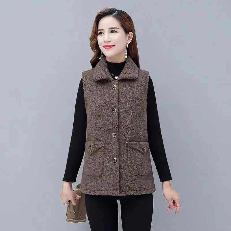 ベスト レディース 中老年 ママ 服 前開き 暖かい 防寒着 チョッキ カンフー アウター 婦人服 ポケット..