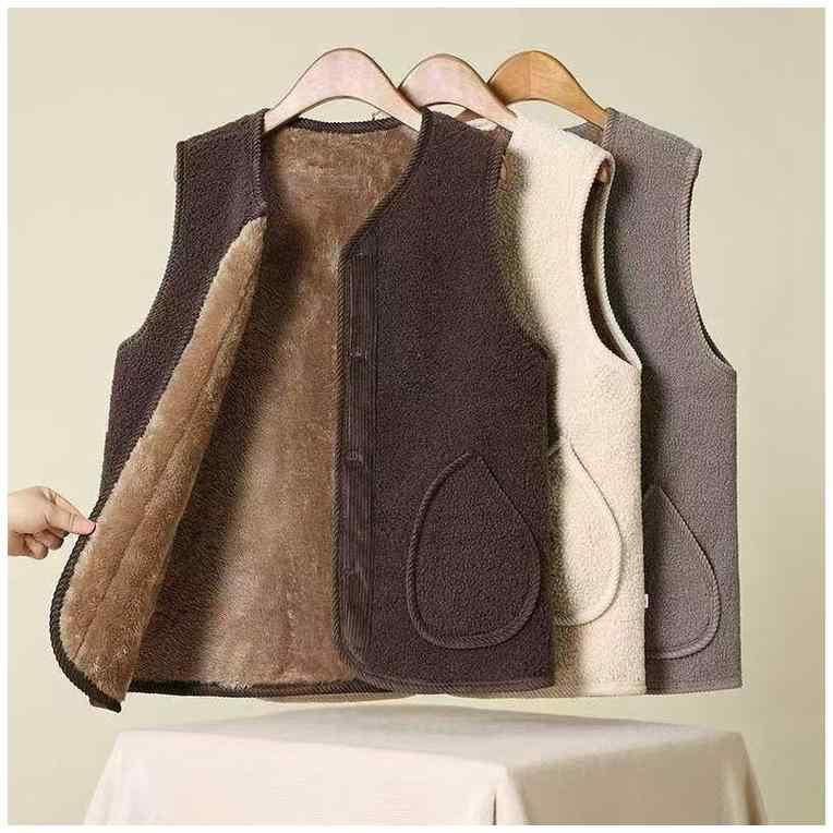 ベスト レディース 秋冬 裏起毛 あったか ミセス ファッション 中綿 大きいサイズ ゆったり 婦人服 シ..