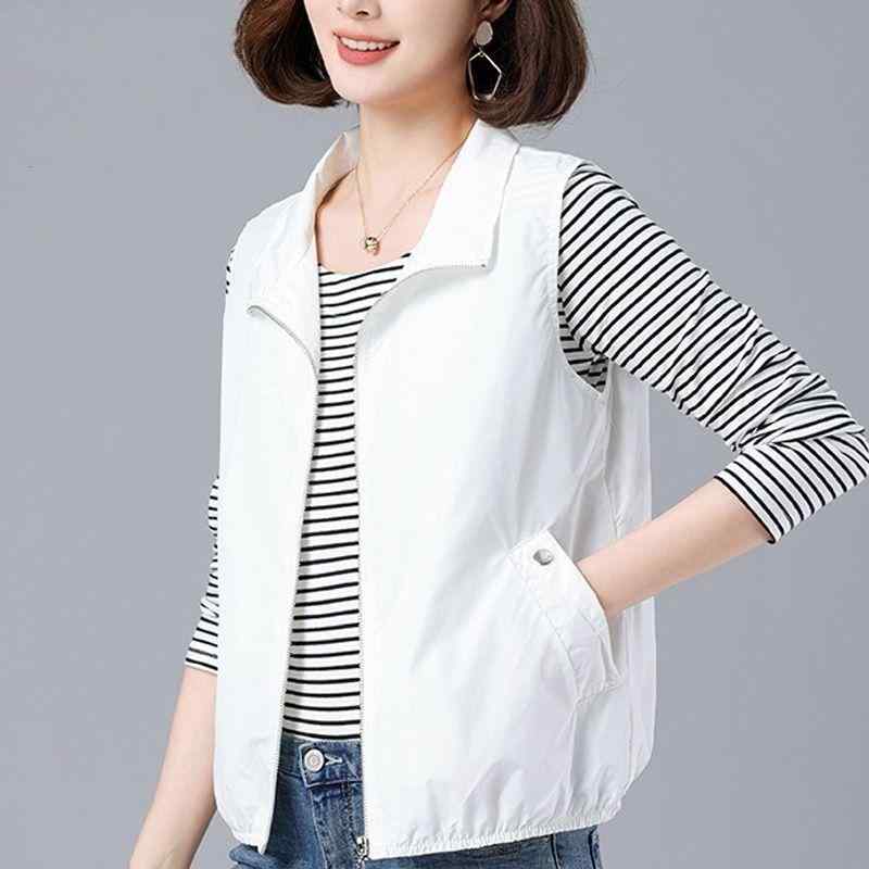 ベスト レディース ミセス 春夏 メッシュ 切り替え POLO襟 幾何学模様 ショート丈 カジュアル 背心 チ..