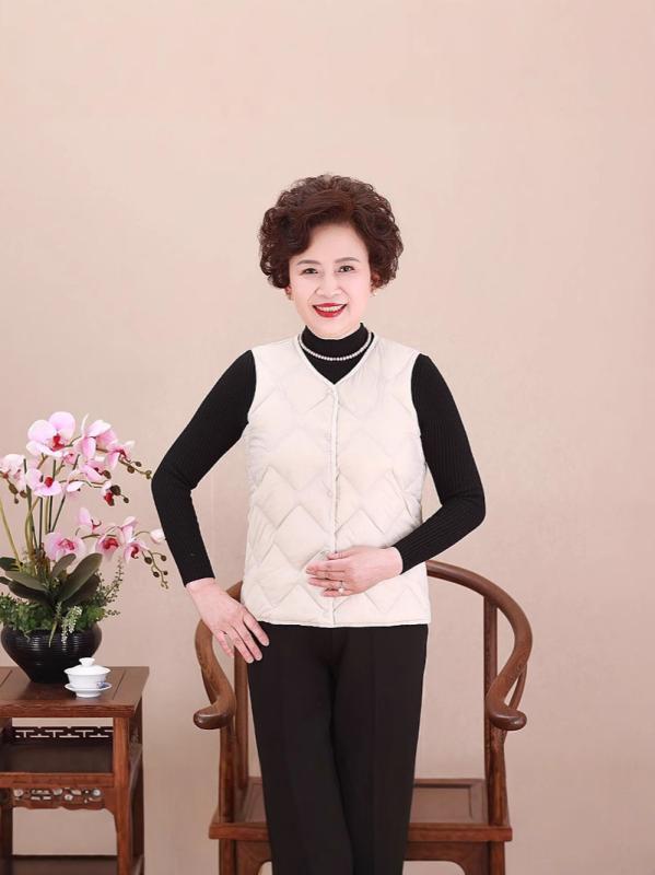 ダウンベスト レディース 中綿ベスト 軽量 ショート丈 ラウンドネック Vネック あったか インナーベス..