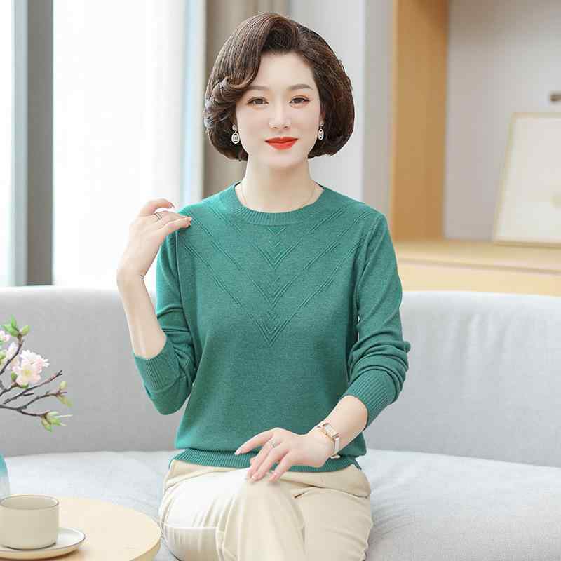 ニット セーター レディース 春秋 薄手 ミセス トップス プルオーバー 40代 50代 60代 母親 カットソー..