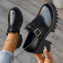 パンプス レディース 超ハイヒール 太ヒール 厚底 ラウンドトゥ PU 春秋 黒 ブラック 赤 レッド ブラウン 無地 防水 滑り止め 婦人靴 通勤 フォーマル...