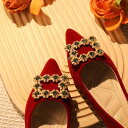 ウェディングシューズ レディース ブライダルシューズ フラットパンプス ローヒール ぺたんこ 妊婦 疲れない 結婚式 二次会 パーティー スエード調 ポインテッ...