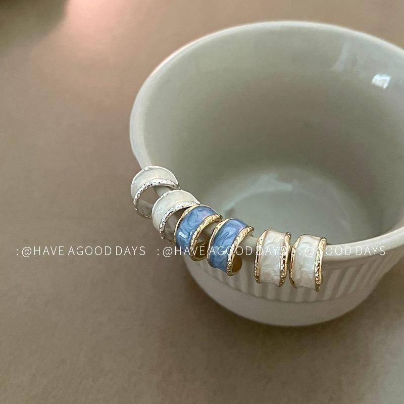 イヤリング レディース レトロ 文芸復古 幾何学 模様 ドロップオイル 銀針 925シルバー エレガント 高..