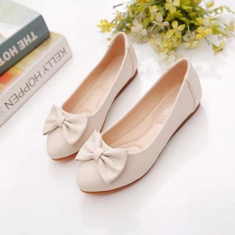 パンプス レディース 婦人靴 ぺたんこ ローヒール フラットシューズ 柔らかい 履きやすい 歩きやすい PUレザー スリッポン モカシン 妊婦 マタニティ ミセ...