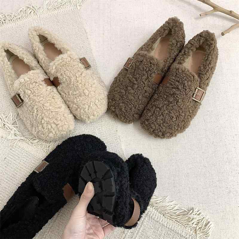 靴 レディース 妊婦靴 秋冬 暖かい スリッポン ローファー フラットシューズ 歩きやすい ぺたんこ 痛く..