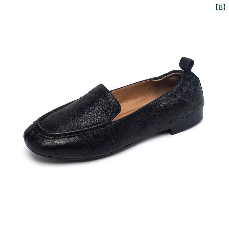 ローファー レディース 婦人靴 通勤 ぺたんこ 羊革 フラットシューズ ラウンドトゥ 白 黒 ローヒール 痛くない 歩きやすい 柔らかい 牛革 滑り止め 春夏 秋冬