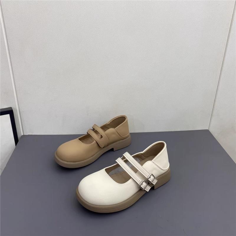 靴 レディース メリージェーン フラットシューズ ローヒール ラウンドトゥ パンプス ストラップ 2way 牛革 春夏 秋冬 カジュアル ぺたんこ 歩きやすい ...