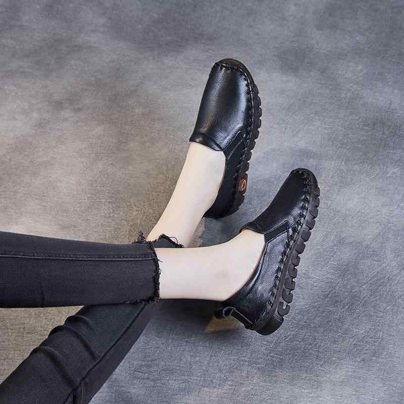 靴 レディース 婦人靴 スリッポン カジュアルシューズ 牛革 柔らかい 履きやすい ローヒール ぺたんこ フラットシューズ 黒 ブラック アイボリー 普段使い 散歩 ウォーキング 春夏