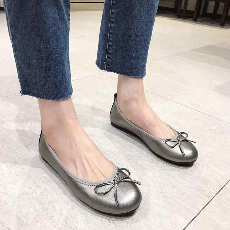 靴/ブーティ レディース ぺたんこ靴 ローヒール カジュアル 2way プレーン スリッポン ラウンドトゥ 柔..