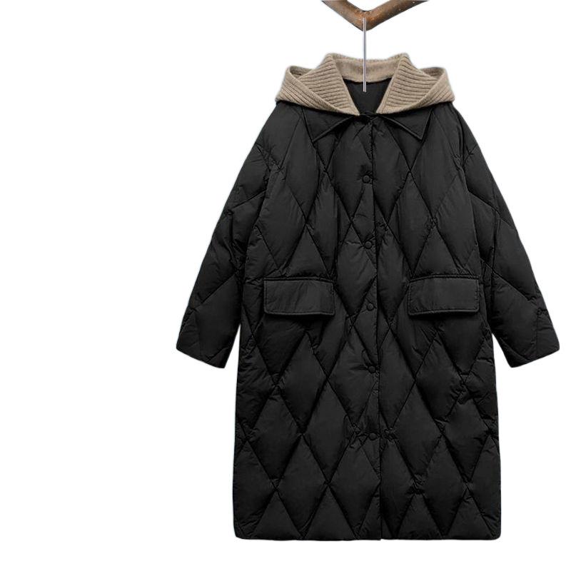 ダウンジャケット レディース 中綿入り ロング丈 フード付き 軽量 あったか 暖かい アウター 秋冬 ゆっ..