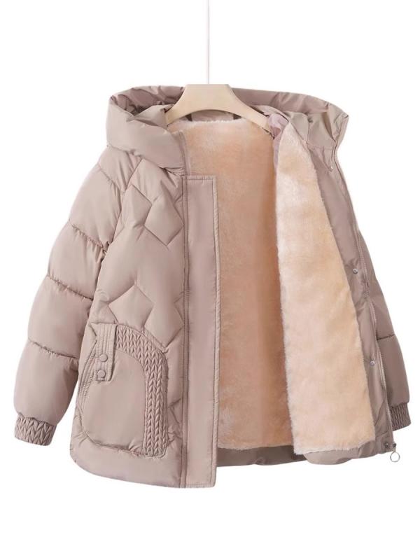 コート レディース 婦人服 中高年向け 冬用 裏起毛 暖かい 綿入れ パーカー アウター ゆったり 厚手 無..