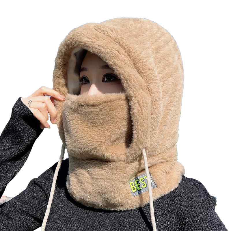 帽子 秋冬 レディース 防寒 防風 フリース ネックウォーマー 一体型 キャップ 暖かい イヤーマフ 自転..