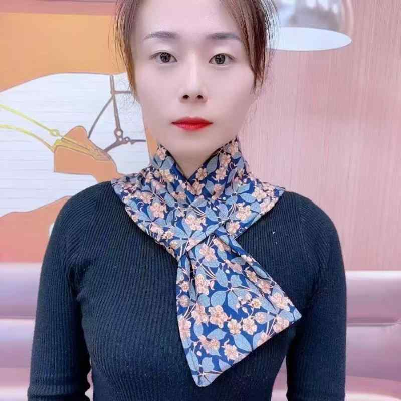 マフラー レディース 秋冬 ネックウォーマー 保温 スカーフ ストール ポリエステル 金枝玉葉 花団錦簇 ..