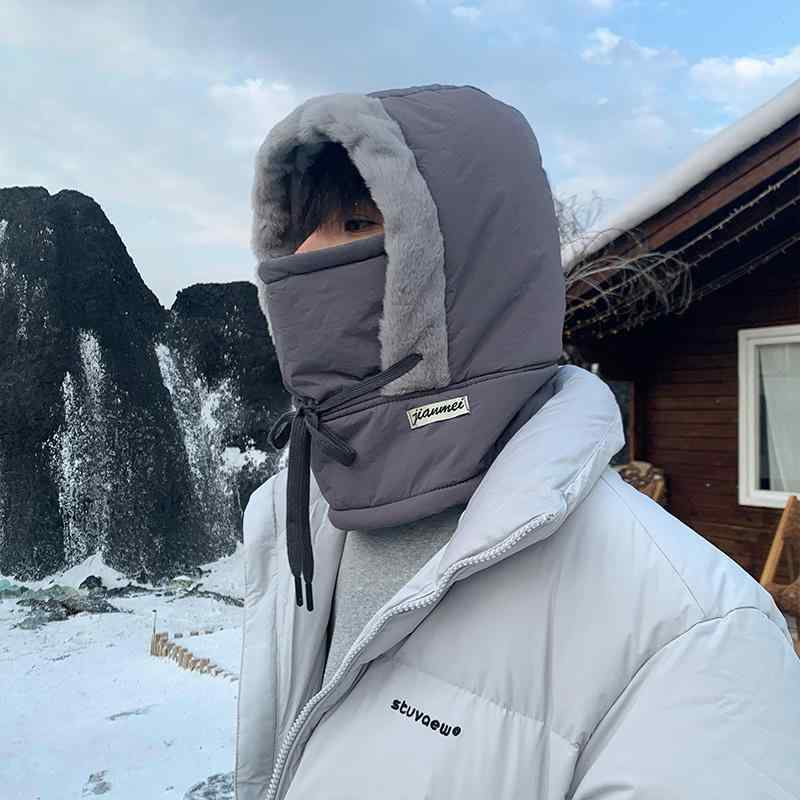 帽子 男女兼用 秋冬 防寒 防風 イヤーマフ ネックウォーマー一体型 フリース 暖かい あったか 裏起毛 ..