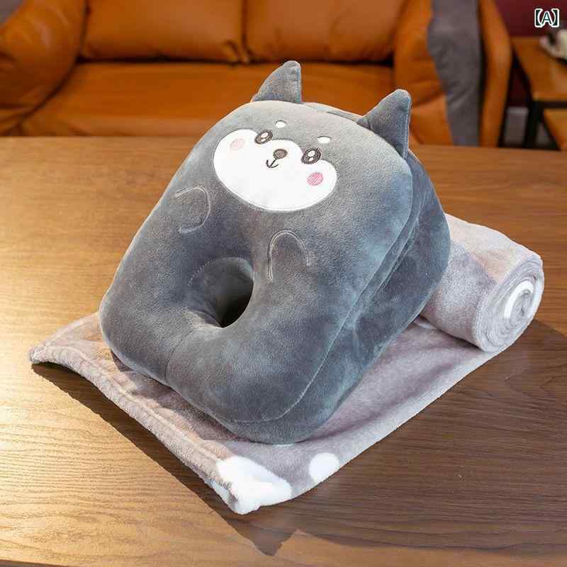 枕 クッション レディース ハスキー 猫 アボカド ニンジン イチゴ ウサギ ユニコーン ぬいぐるみ かわいい 昼寝用 接触冷感 オフィス デスク