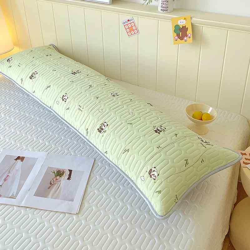 枕カバー ダブル 接触冷感 再生繊維 ポリエステル カートゥーン柄 48x100cm 48x120cm 48x150cm 48x180cm