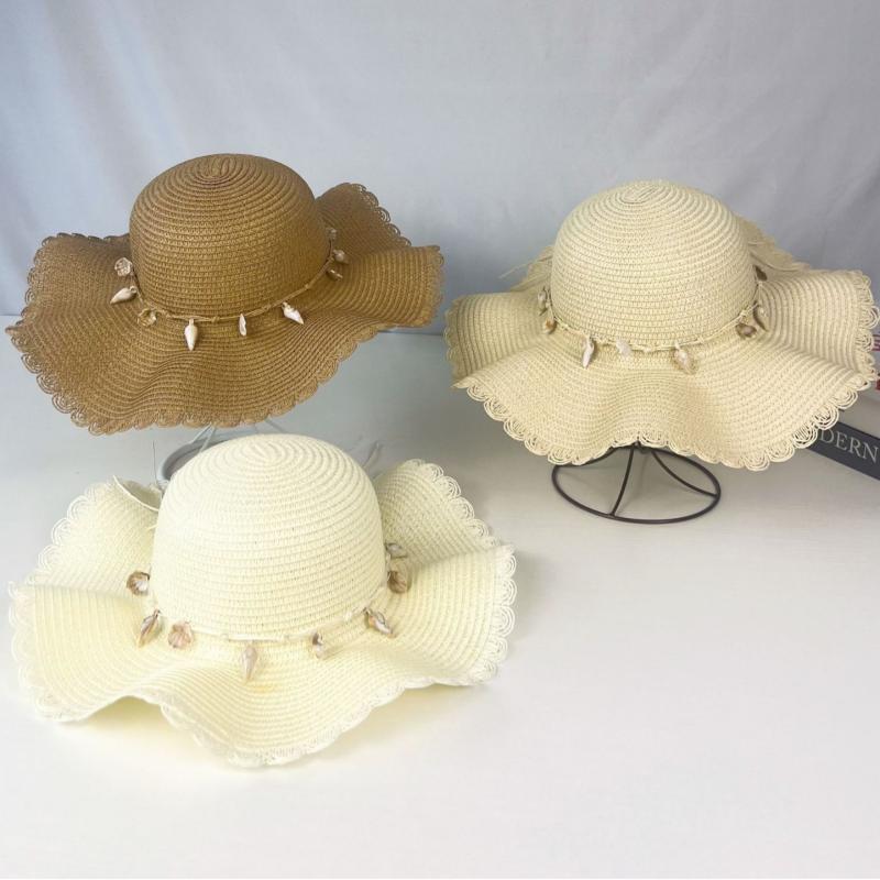 麦わら帽子 レディース 春夏 UVカット 日焼け防止 つば広帽子 遮光 ハット 韓国風 小顔効果 かわいい ..
