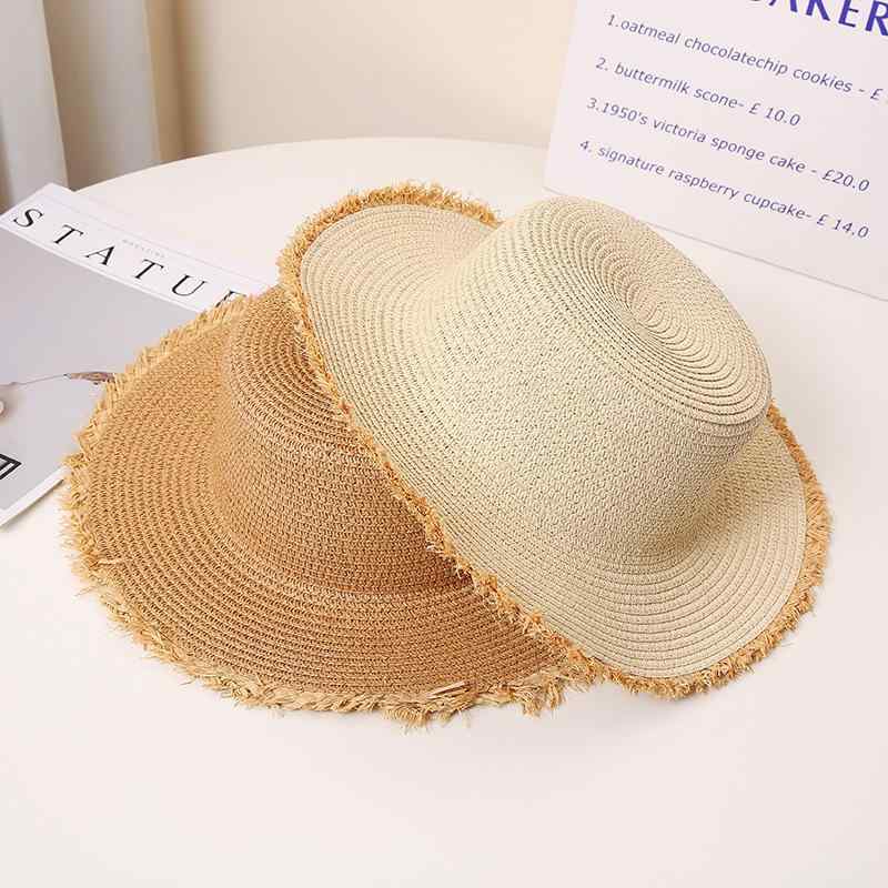 麦わら帽子 レディース 平天ハット つば広帽子 UVカット 日焼け防止 紫外線対策 ベージュ カーキ 旅行 ..