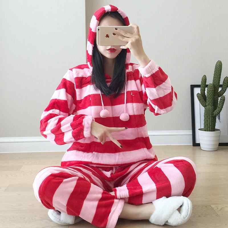 マタニティ パジャマ 秋冬 授乳服 セットアップ フランネル 柔らかい あったか 妊婦服 上下セット 長袖..