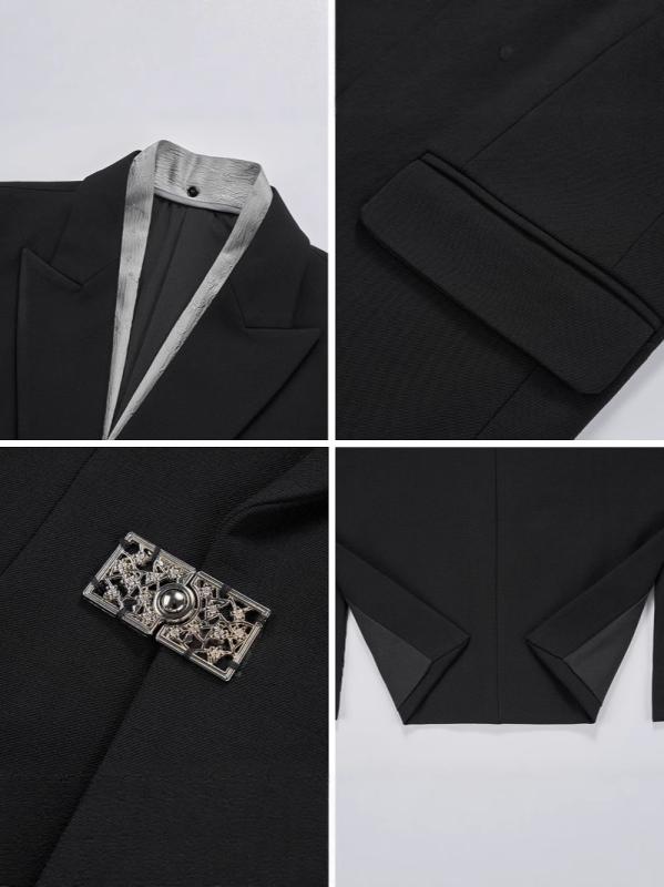 メンズ スーツ セットアップ 結婚式 新郎用 衣装 礼服 中国式 立襟 ゆったり 紳士服 フォーマル ポリエ..