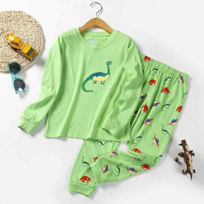 子供服 春秋 薄手 子供用パジャマ コットン 恐竜柄 かわいい 寝間着 上下セット 部屋着 男の子 女の子 90 95 100 110 120 130
