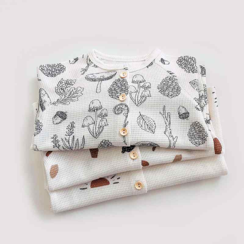 パジャマ キッズ ベビー 子供服 長袖 綿 上下セット 春秋 かわいい 男の子 女の子 幼児 部屋着 ルームウェア 薄手 80 90 100 110 120 130