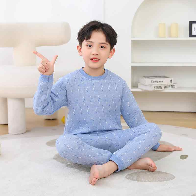 子供服 秋冬 パジャマ 厚手 長袖 トップス パンツ 上下セット ベビー キッズ 暖かい 綿100% 部屋着 寝巻き 男の子 女の子 80 90 100 110 120 130 140