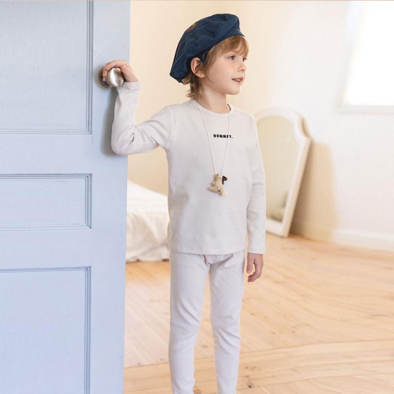 子供用パジャマ 秋冬 綿 上下セット 保温 中大童 ルームウェア 部屋着 春秋 無地 90 100 110 120 130 140 150 160 170