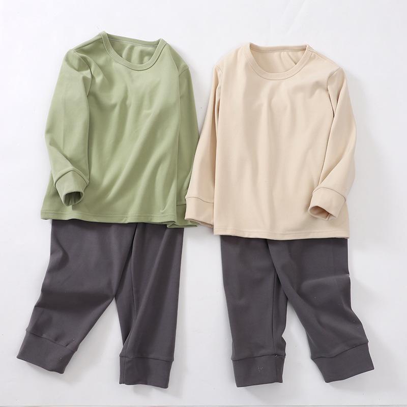 子供用パジャマ 秋冬 子供服 キッズ 中 বড়サイズ 親子 ペアルック ルームウェア 上下セット ニット 暖..