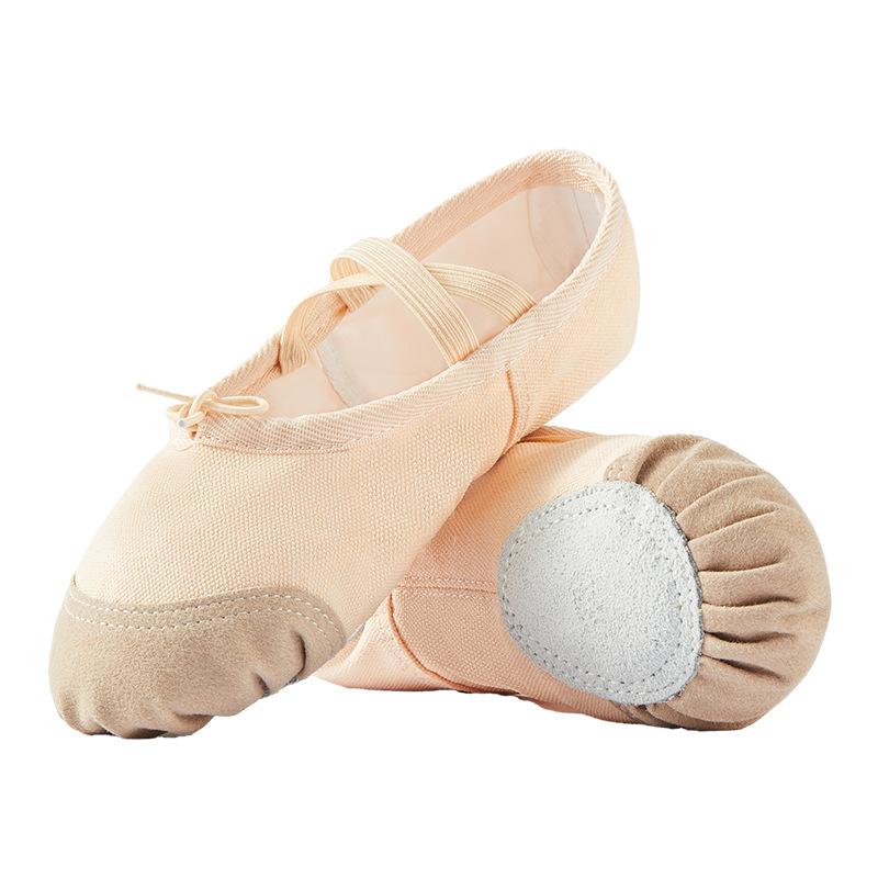 ダンスシューズ キッズ バレエシューズ 布製 練習用 ヨガ 中国舞 体操 フラット ローカット スリッポン..