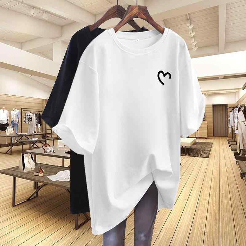 Tシャツ レディース 半袖 コットン ゆったり チュニック丈 マタニティ 妊婦 トップス ラウンドネック ..