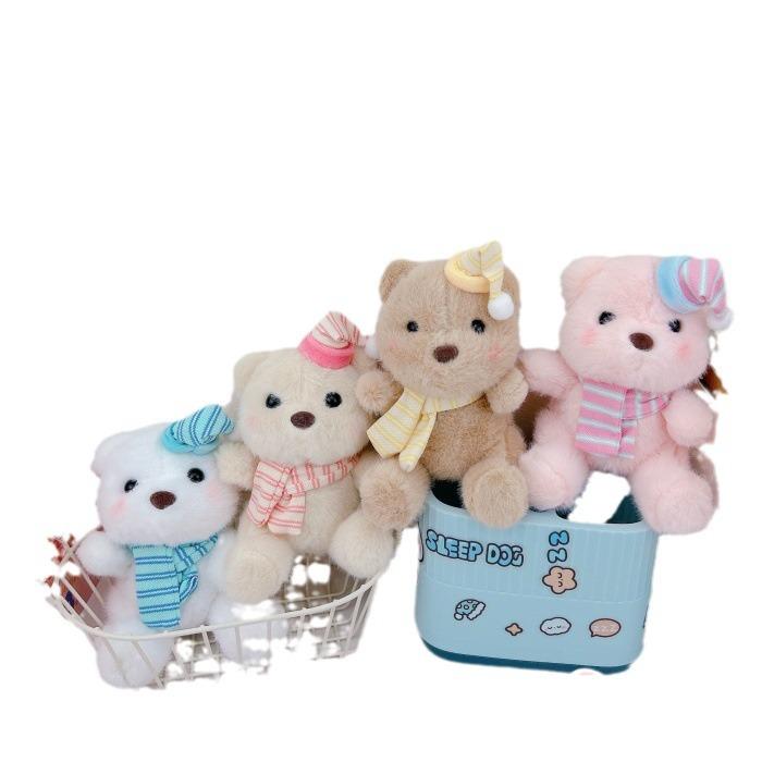 キーホルダー レディース かわいい ぬいぐるみ 睡帽 クマ ミトン風 スカーフ付き 熊猫 バッグチャーム ..