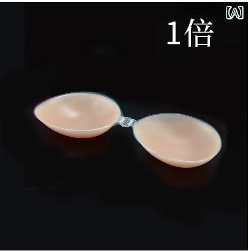 ブラジャー レディース シリコンブラ 盛りブラ 谷間メイク ヌードブラ ストラップレスブラ 粘着力 厚手 A B C D 結婚式 パーティー 水着 ドレス用