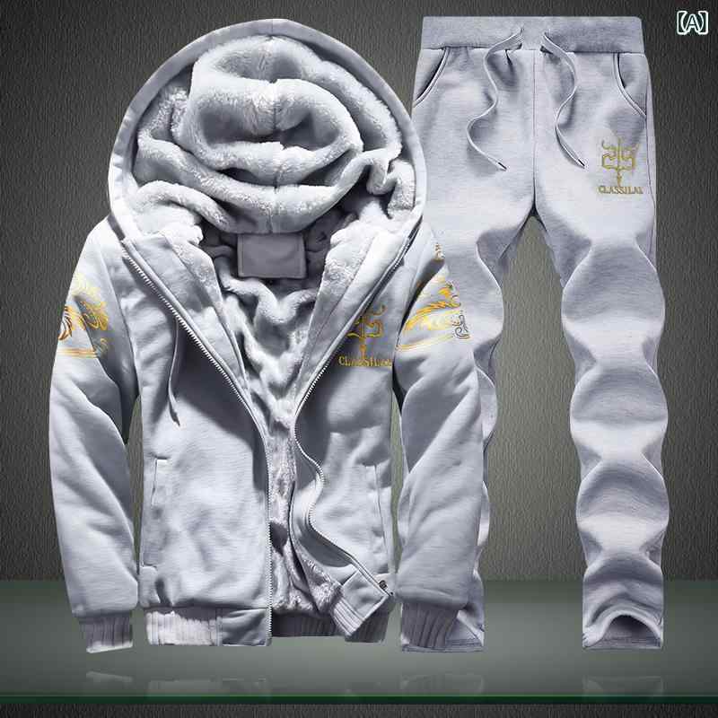 メンズ 暖かい スウェット セットアップ 冬 男性用 裏起毛 厚手 パーカー セットアップ 部屋着 普段使い 運動着 欧米風 グレー ブラック ダークブルー