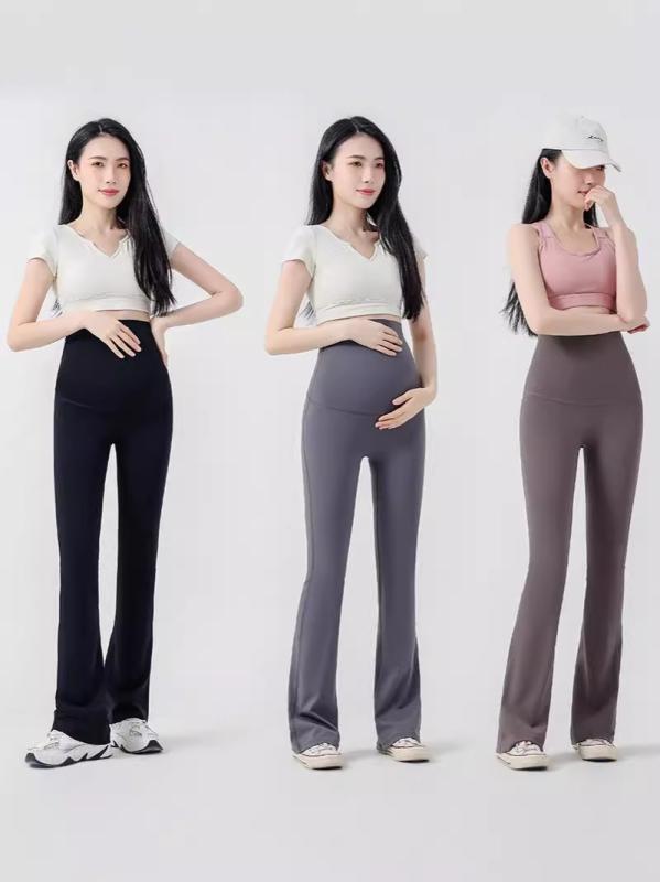 マタニティ パンツ 春夏 接触冷感 妊婦 ズボン 楽ちん ゆったり シャークパンツ ラッパズボン 美脚 オ..
