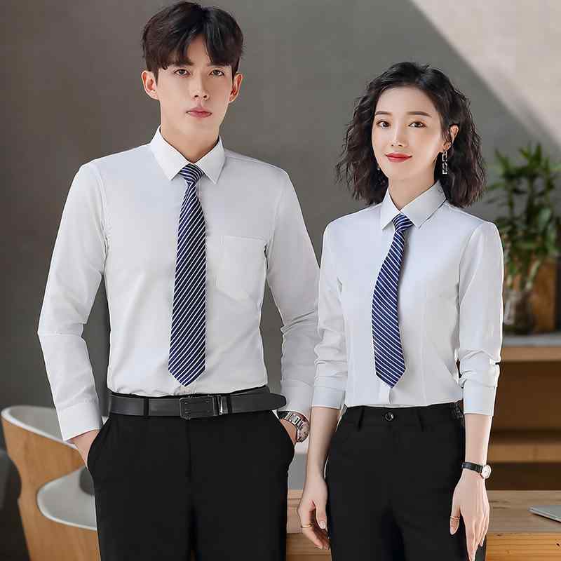 シャツ メンズ レディース 長袖 ブルー ホワイト グリーン 男性用 女性用 オフィス フォーマル 無地 綿..