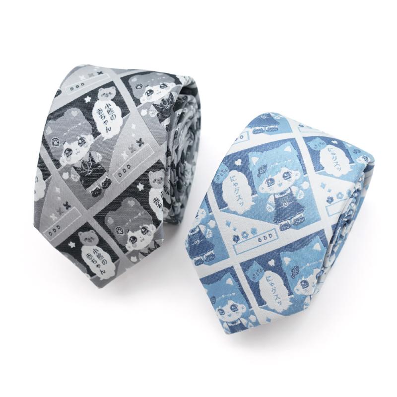 ネクタイ & 蝶ネクタイ 男性用 女性用 二次元イラスト 学院風 ポリエステル繊維 ファッション小物