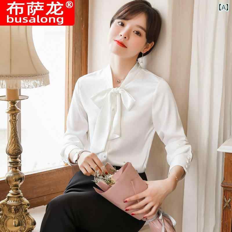 シャツ レディース 春夏 長袖 白 黒 ワインレッド オフィス カジュアル 大サイズ 修身 トップス 通勤 フォーマル