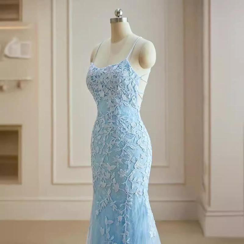 パーティードレス レース チュール イブニングドレス ロングドレス キャミソール フォーマル 高腰 ポリエステル 成人 女性