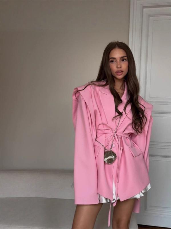 ジャケット レディース Vネック 長袖 アウター 通勤 オフィススタイル きれいめ ゆったり ポリエステル..