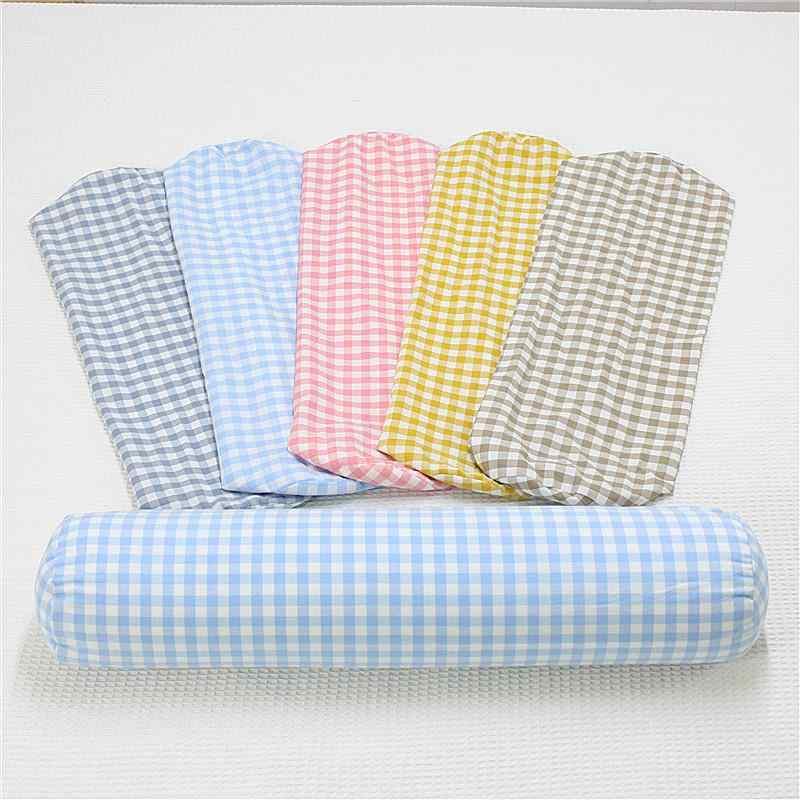 クッションカバー ベビー 円柱形 抱き枕カバー 全綿 水洗い綿 ストライプ 格子柄 授乳 挟み 10*40cm 13..