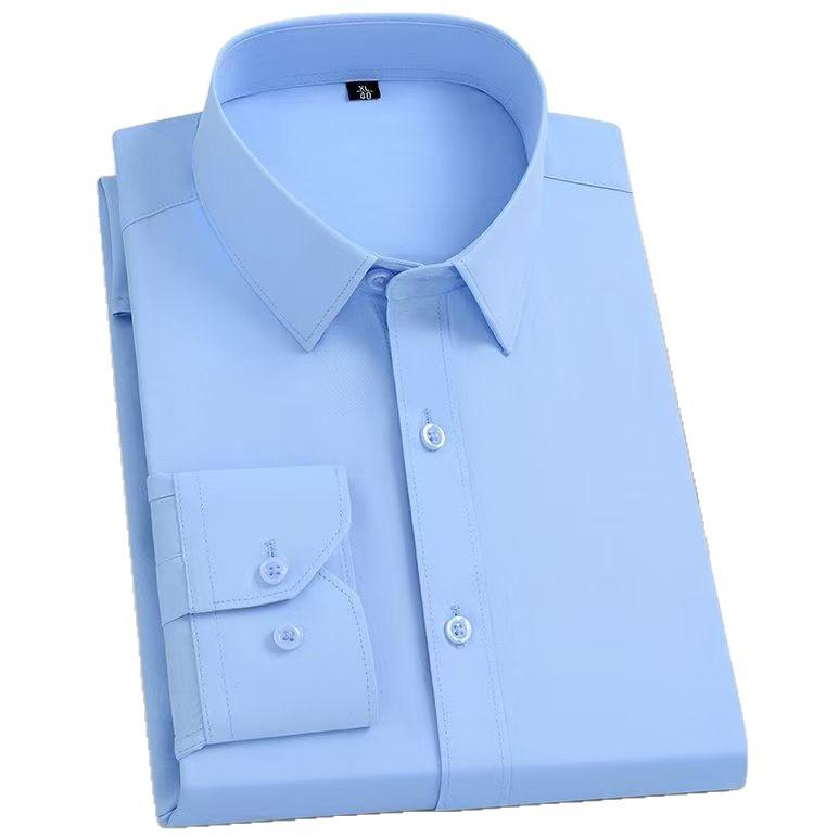 シャツ メンズ 男性用 長袖 ビジネス カジュアル 無地 フォーマル トップス 作業着 白シャツ 春秋 透湿..