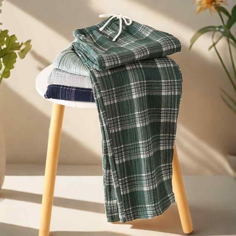 パジャマ メンズ 男性用 コットン ズボン下 部屋着 ルームウェア 長ズボン 春秋冬 薄手 全綿 伸縮性 吸..