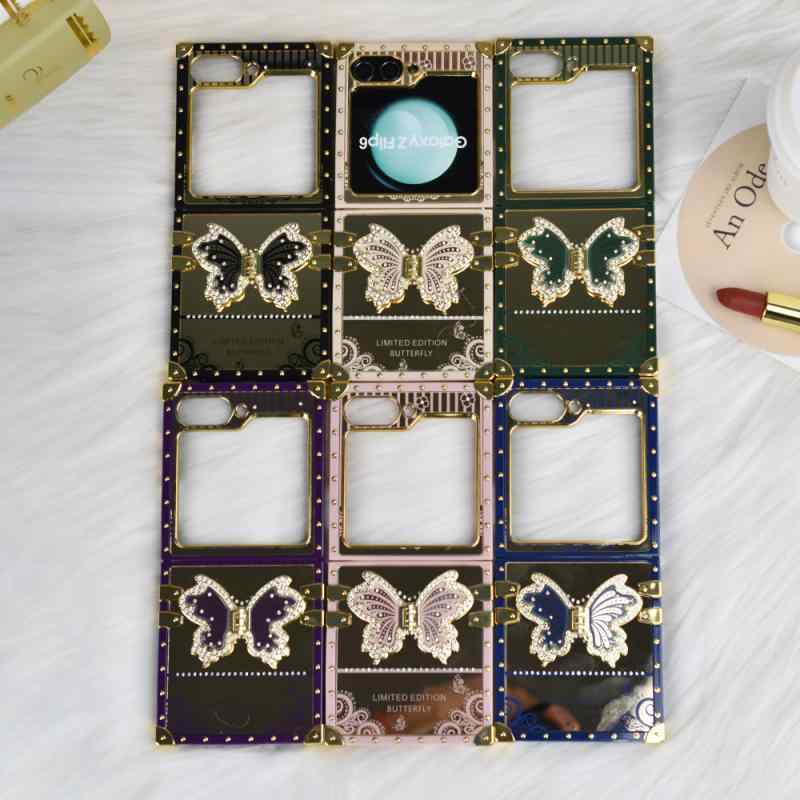 スマホケース レディース 三星 Z FLIP6 Z FLIP5 Z FLIP4 Z FLIP3 折りたたみ式 TPU PC 耐衝撃 スタンド..